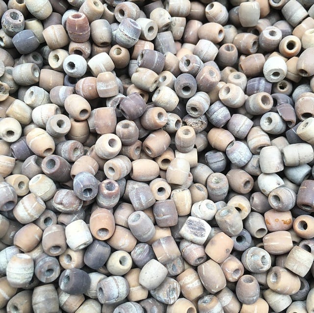 perles de coco 5mm naturelle lot de 100 pièces ancienne vintage stock fabricant chapelet 1930