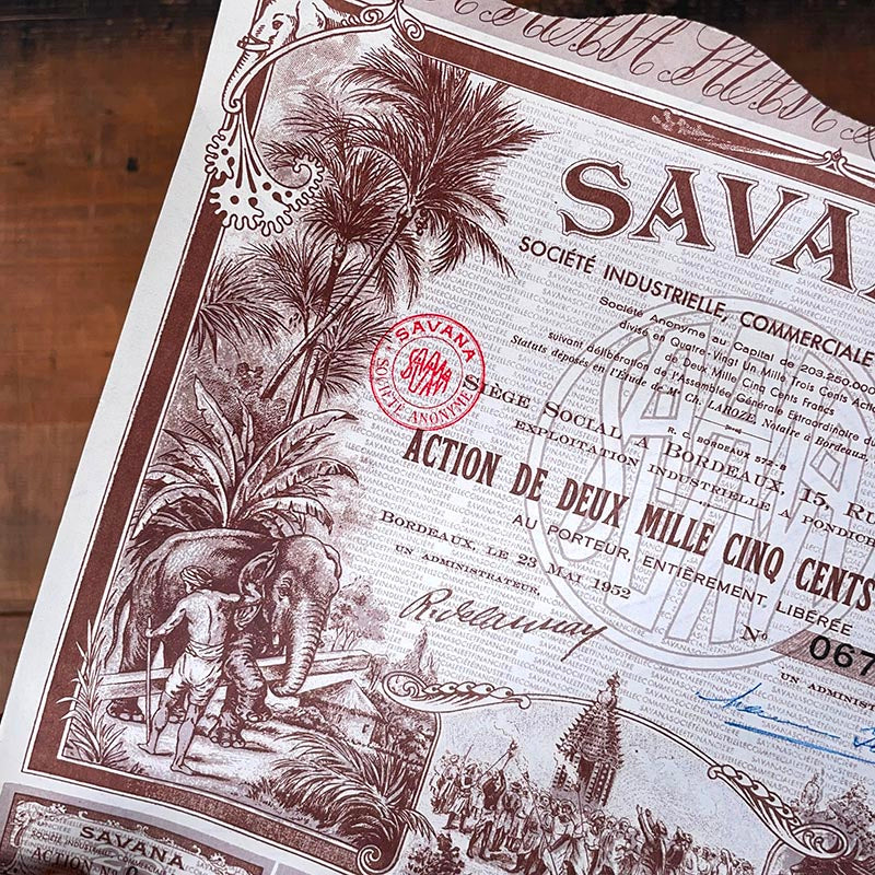 Action Savana à Pondichéry 1952
