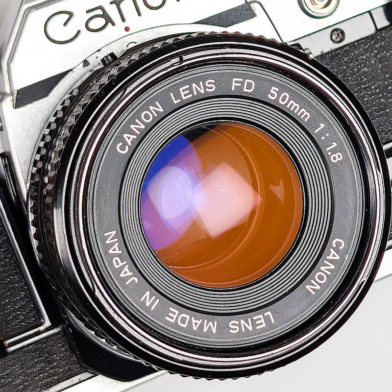 canon ae1 ae-1 reflex argentique 50mm 1.8 f1.8 35mm 135 fd chrome