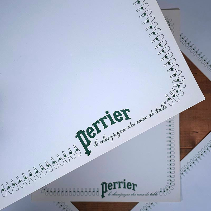 Grand Menu Perrier 1960