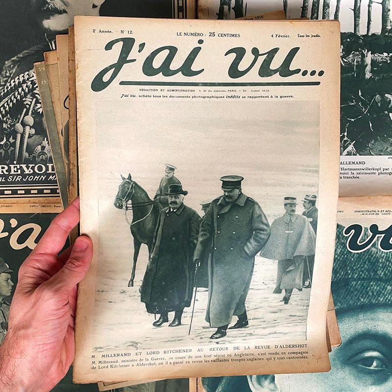 journal j'ai vu premiere guerre mondiale photographie ancien vintage exemplaire numéro 1914 1918
