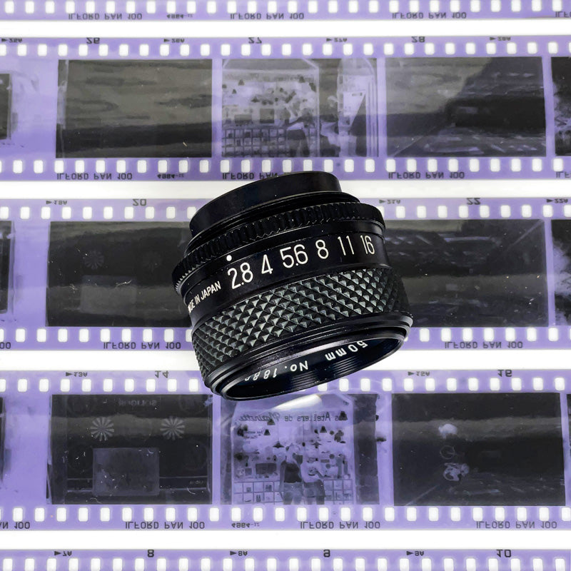 vivitar 6 elements 50mm 2.8 objectif agrandisseur tirage chambre noir papier négatif film pellicule argentique photo photographie labo laboratoire ancien vintage 24x36 35mm 135