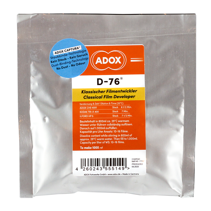 adox d76 d-76 développeur en poudre pour film noir et blanc argentique 1 litre
