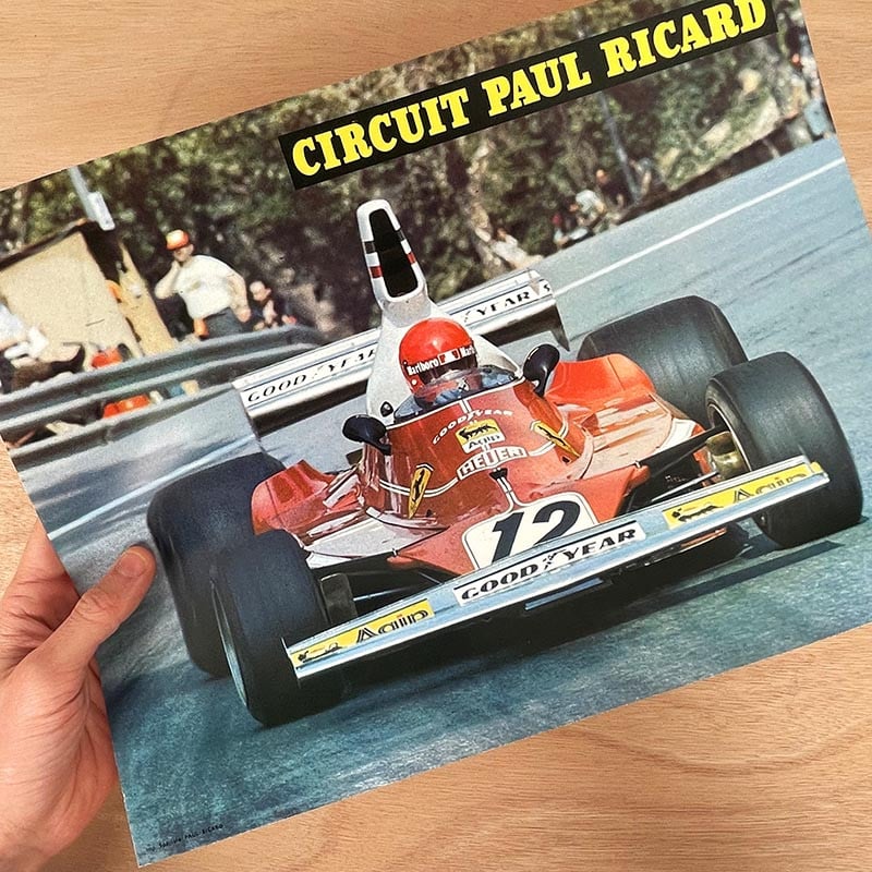 affiche circuit paul ricard championnat du monde formule 1 f1 1978 sport vintage photo course automobile