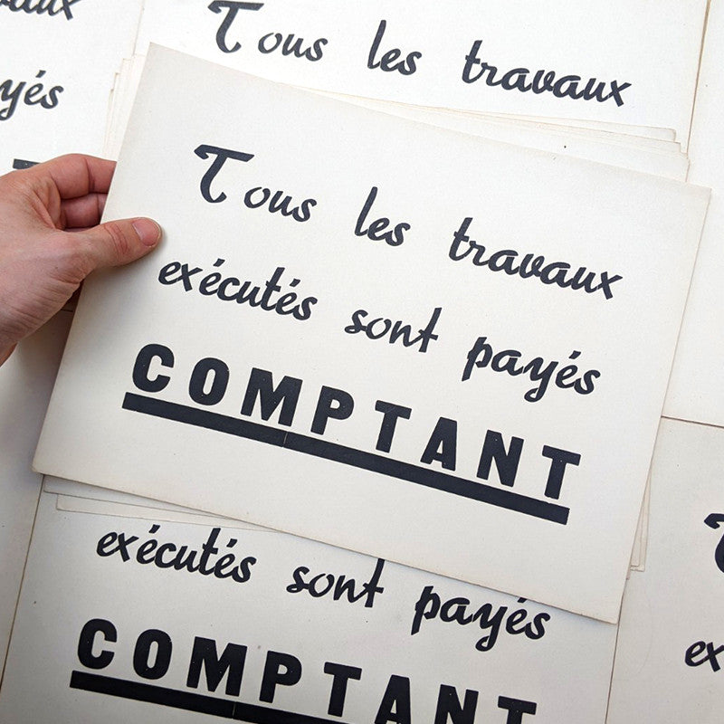 Affiche de Travaux 1960