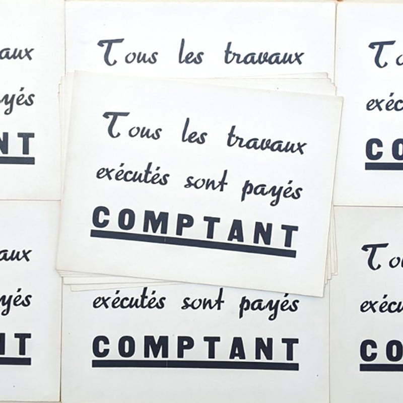 Affiche de Travaux 1960