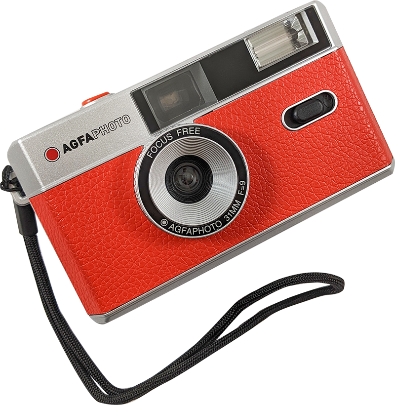 Agfa réuitilisable jetable camera appareil 35mm 135 24 36 argentique photo photographie pellicule point and shoot rouge compact