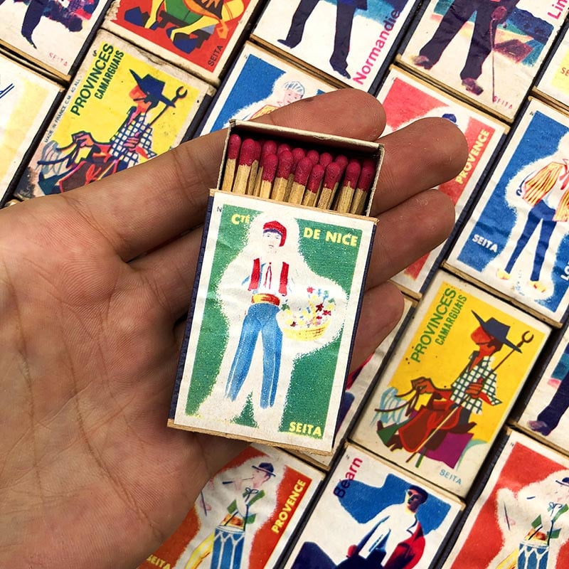 French Regions Seita Matchboxes 1970