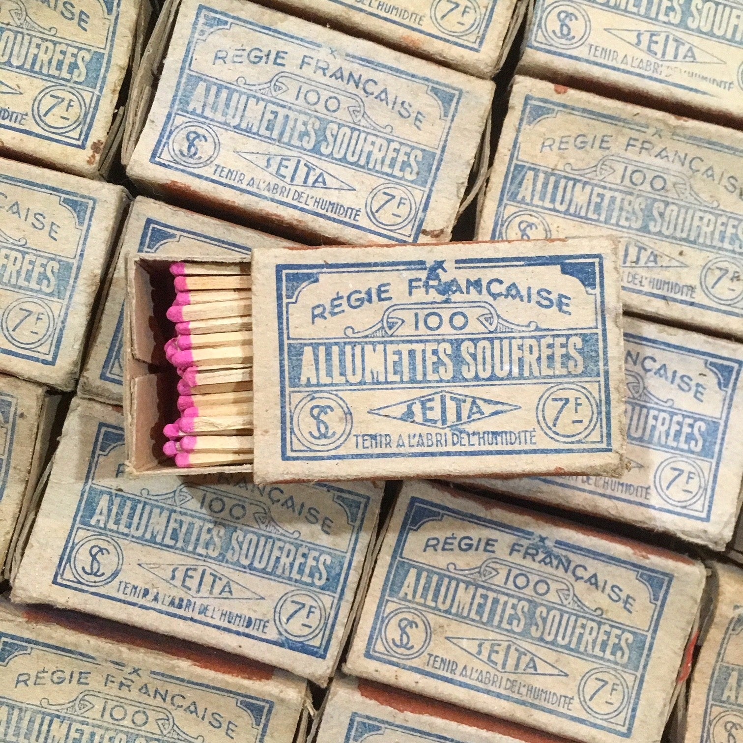 allumettes anciennes seita soufrée soufre vintage 1930 1940 pyrogene