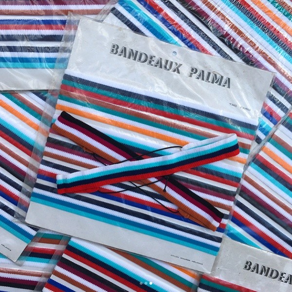 bandeau palma bandeaux tennis funk funky vintage tête