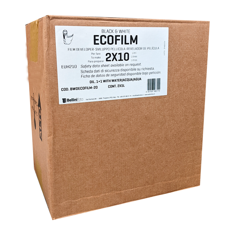 bellini eco film 10 litres développeur écologique pellicule noir et blanc