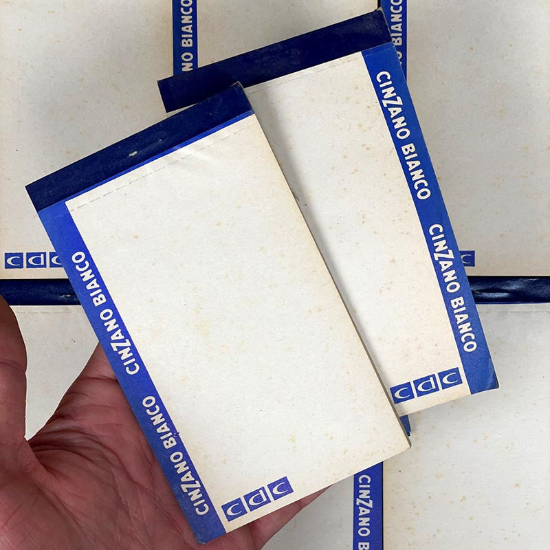 bloc notes ancien publicitaire bar brasserie alcool cinzano bianco blanc vintage 1960