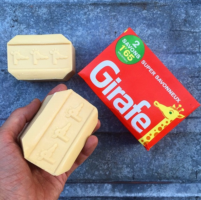 savon la girafe 300grs 300 grammes boite de 2 illustration savons anciens