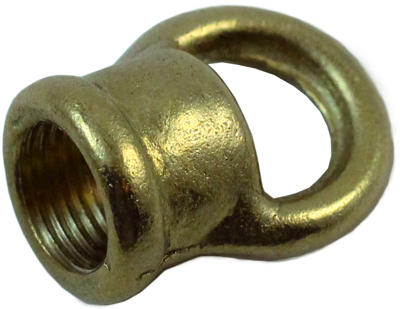 boucle femelle femelle sortie de câble M10 filetage laiton laitonnée doré or métal électrique électricité
