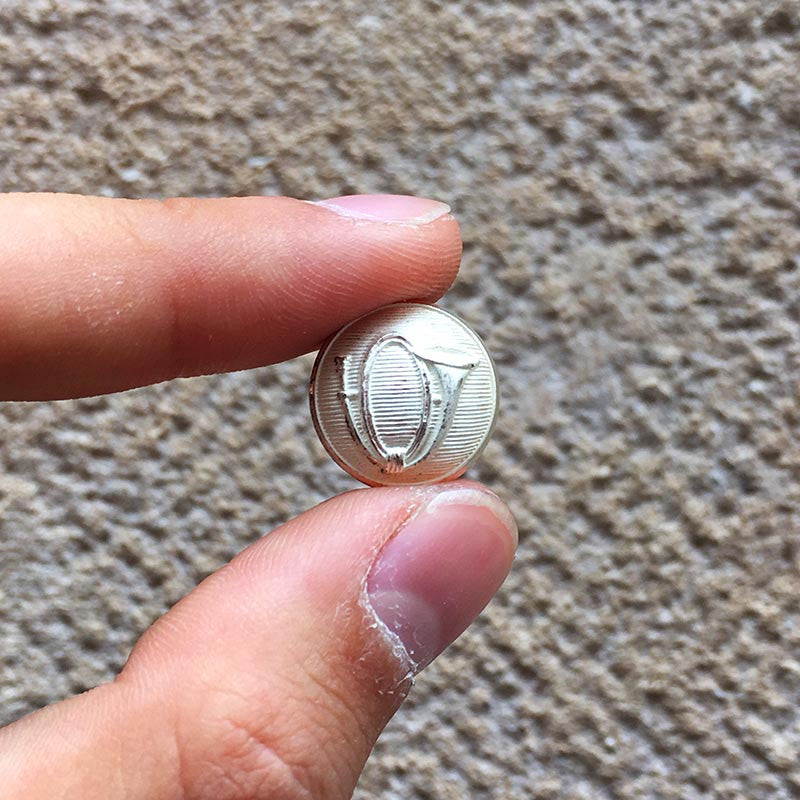 bouton ancien militaire chasseur à pied TW&W Paris 16mm 1930 Ancien