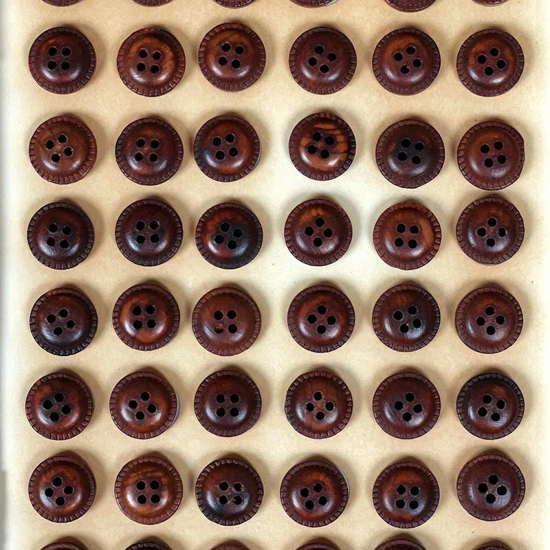 Bouton en Bois 14mm 1960