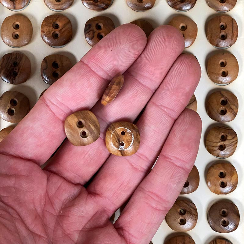 Bouton en Bois 15mm 1960