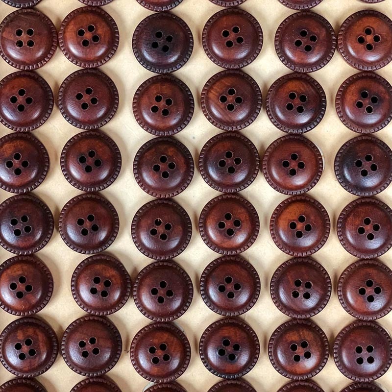 Bouton en Bois 18mm 1960