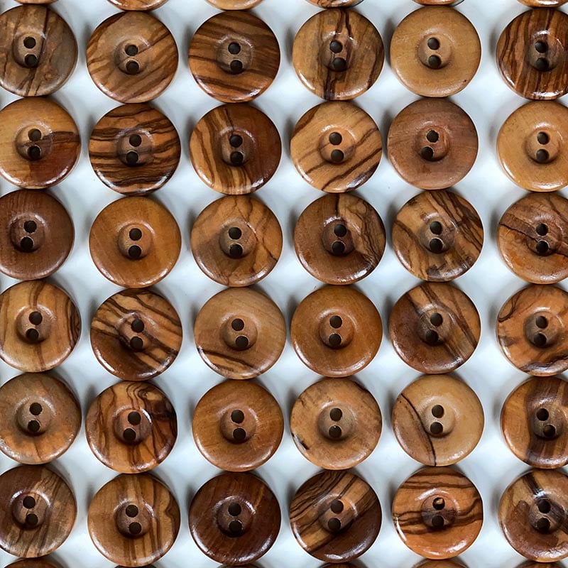 18mm Wooden Button 1960