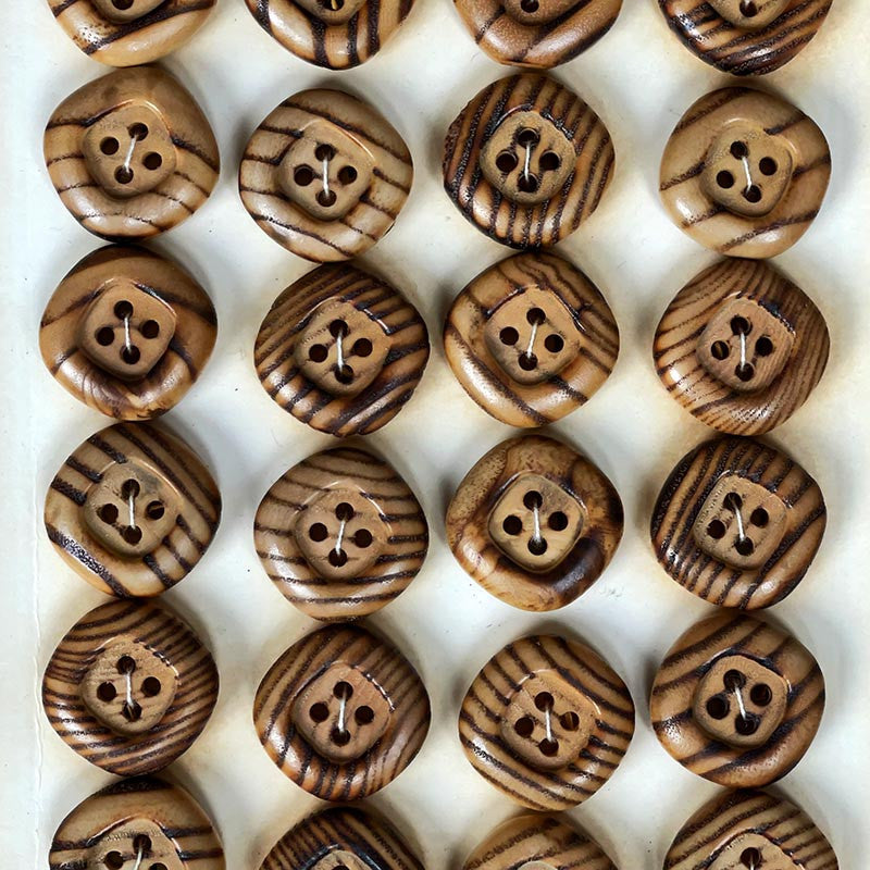 Bouton en Bois 22mm 1960