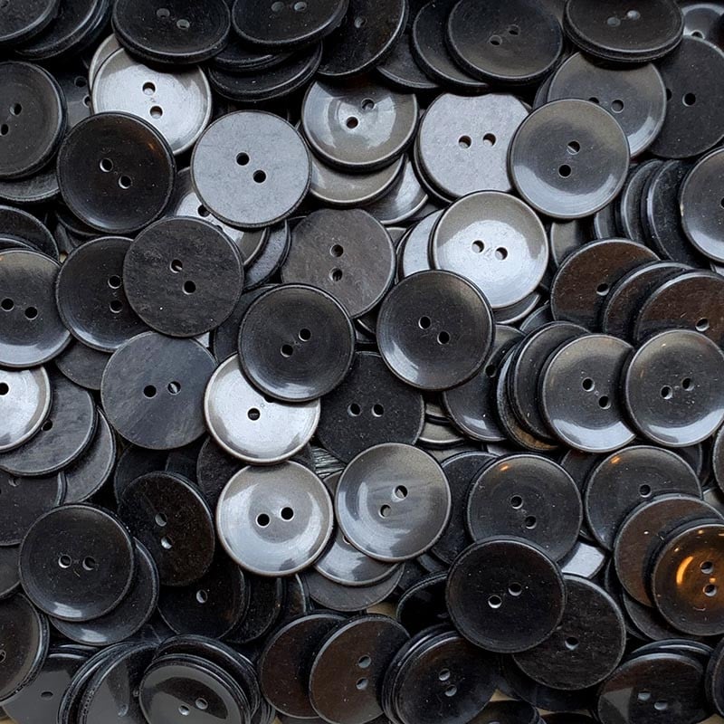 Bouton Gris Marron 22mm 1970