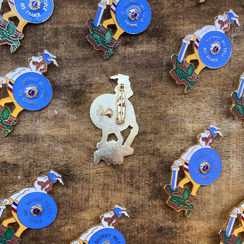 Broche Pin's Obélix Lion's Club 1990