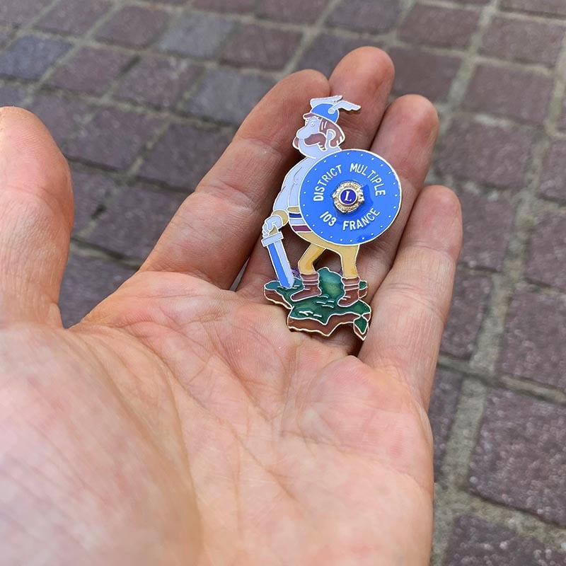 Broche Pin's Obélix Lion's Club 1990