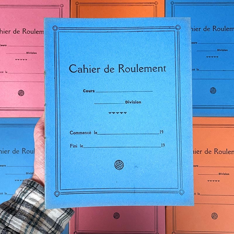 Cahier d'Ecole de Roulement 1960