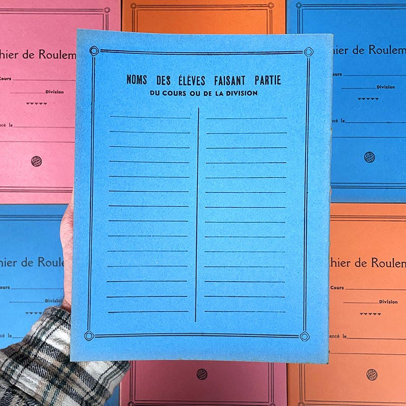 Cahier d'Ecole de Roulement 1960