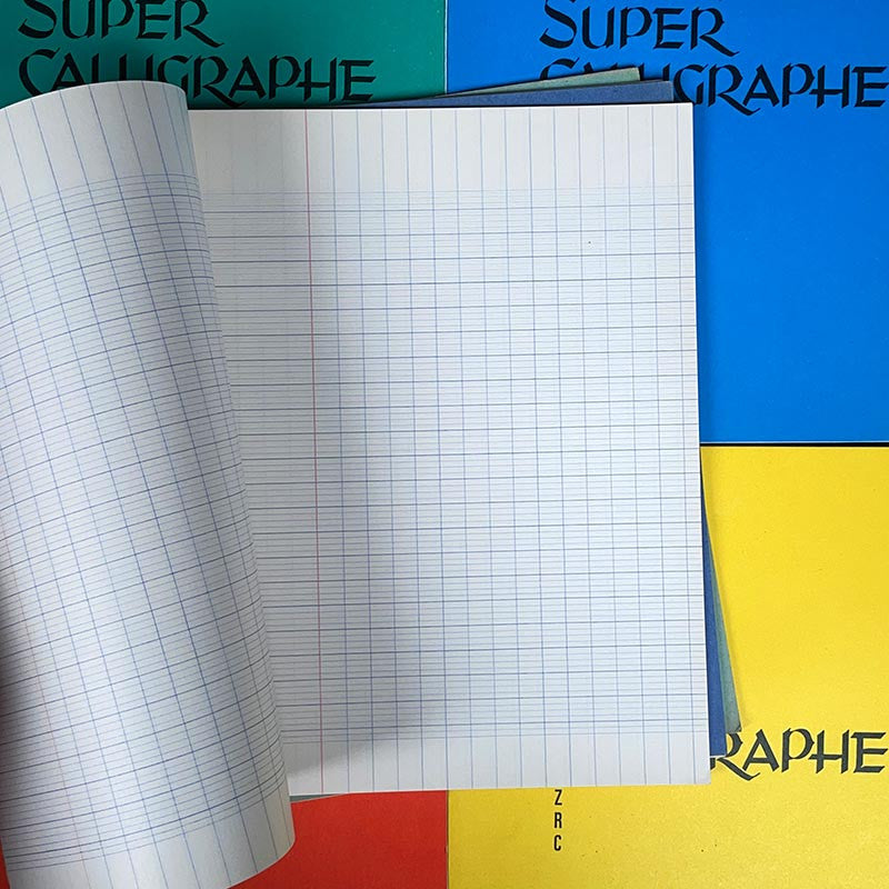 cahier d'écolier école super calligraphie ligne pages 22 17cm ancien vintage 1950 1960