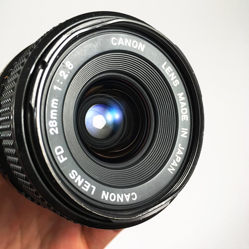 Canon AE-1 Noir & 28mm 2.8