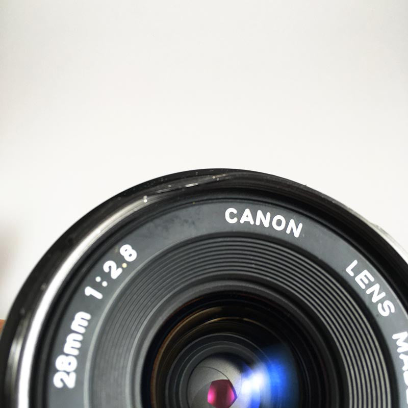 Canon AE-1 Noir & 28mm 2.8