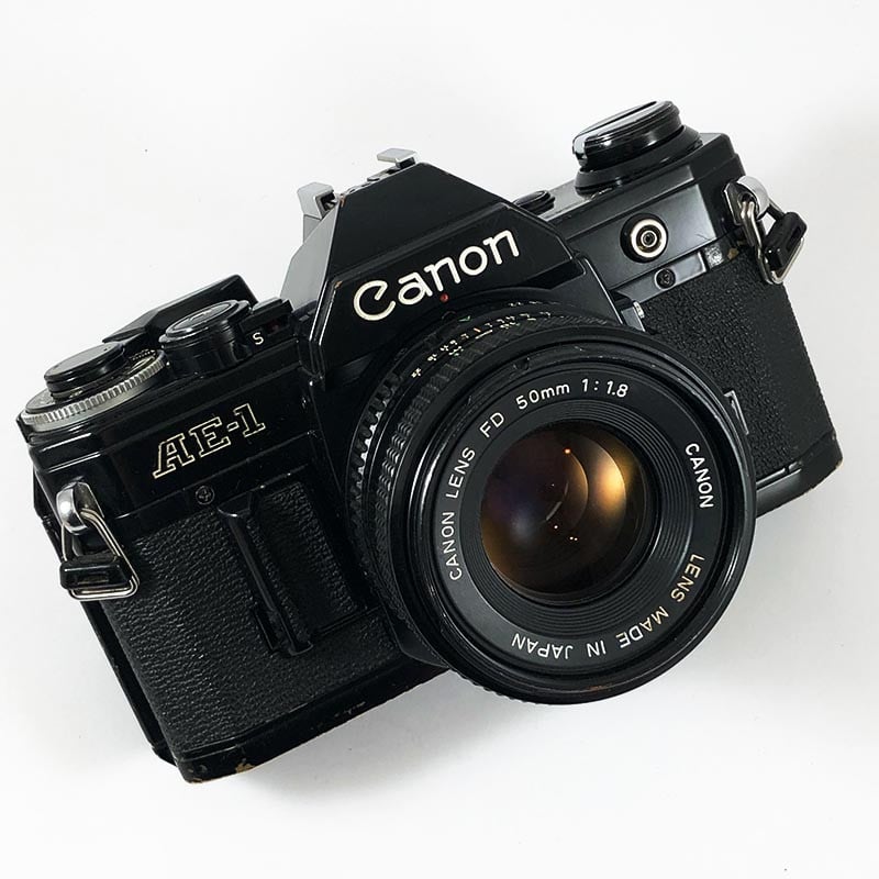 Canon AE-1 Noir & 50mm 1.8