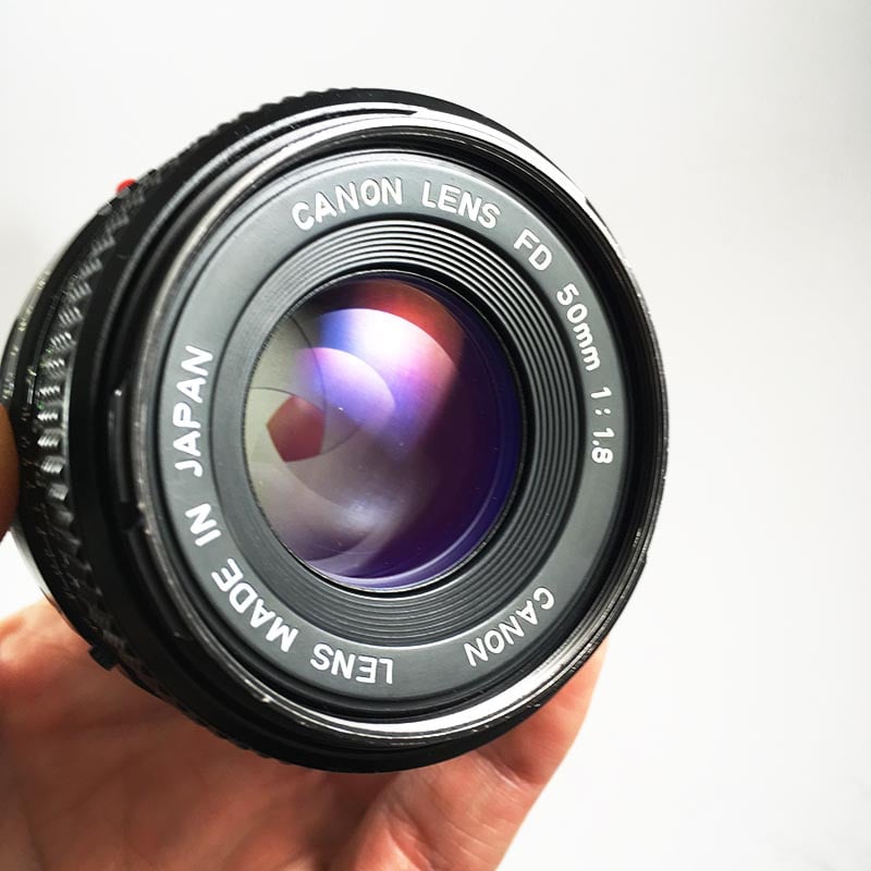 Canon AV-1 Noir & 50mm FD 1.8