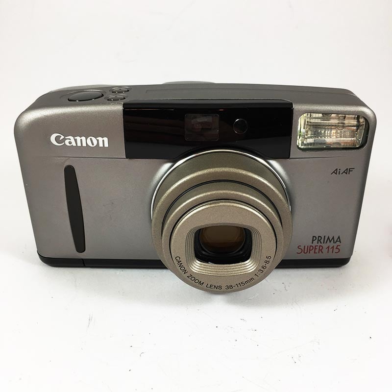 Canon appareil argentique prima super 115 35mm compact autofocus zoom 38mm 115mm 3.6 8.5