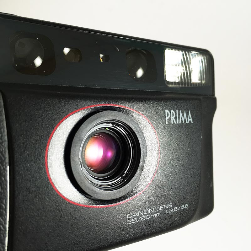 Canon Prima multi tele appareil argentique compact bi-focale bi-format 35mm 60mm 3.5 5.6 vintage