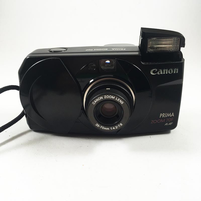 Canon appareil argentique prima zoom 70f noir 35mm compact autofocus zoom 35mm 70mm 4.2 7.8
