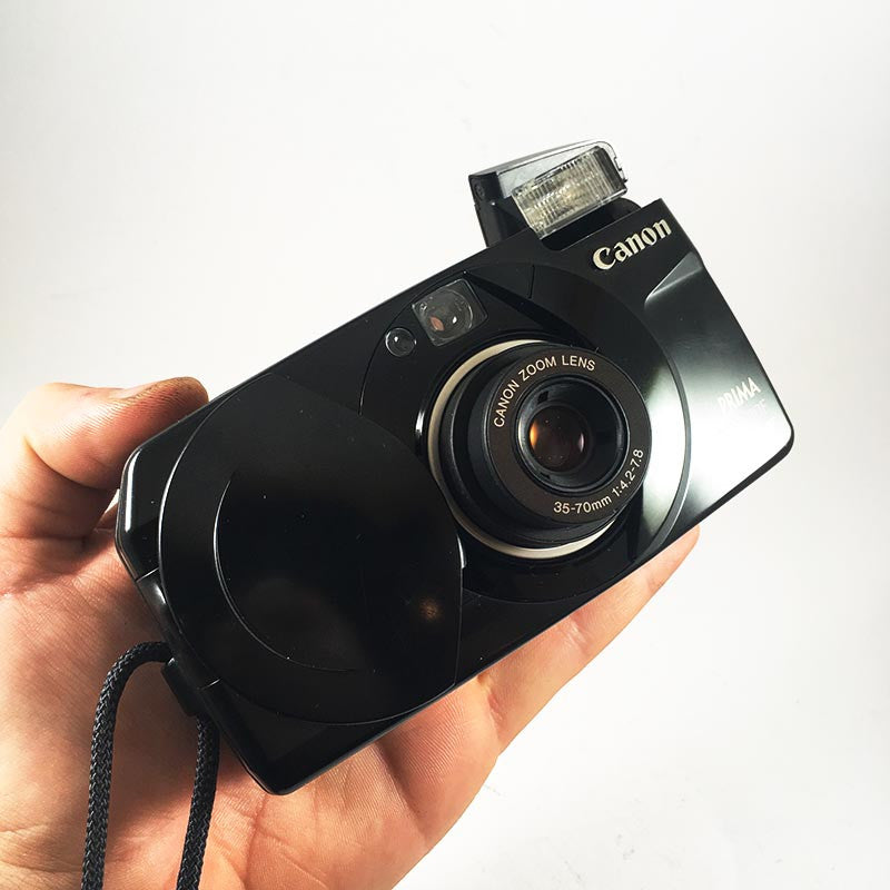 Canon appareil argentique prima zoom 70f noir 35mm compact autofocus zoom 35mm 70mm 4.2 7.8