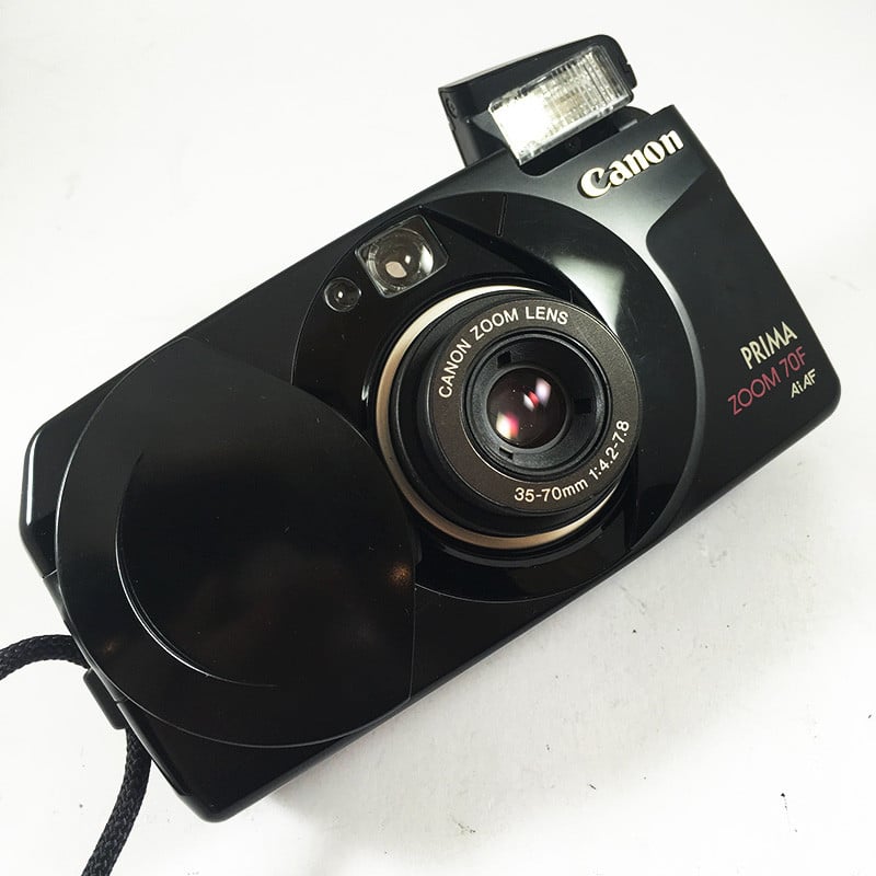 Canon appareil argentique prima zoom 70f noir 35mm compact autofocus zoom 35mm 70mm 4.2 7.8