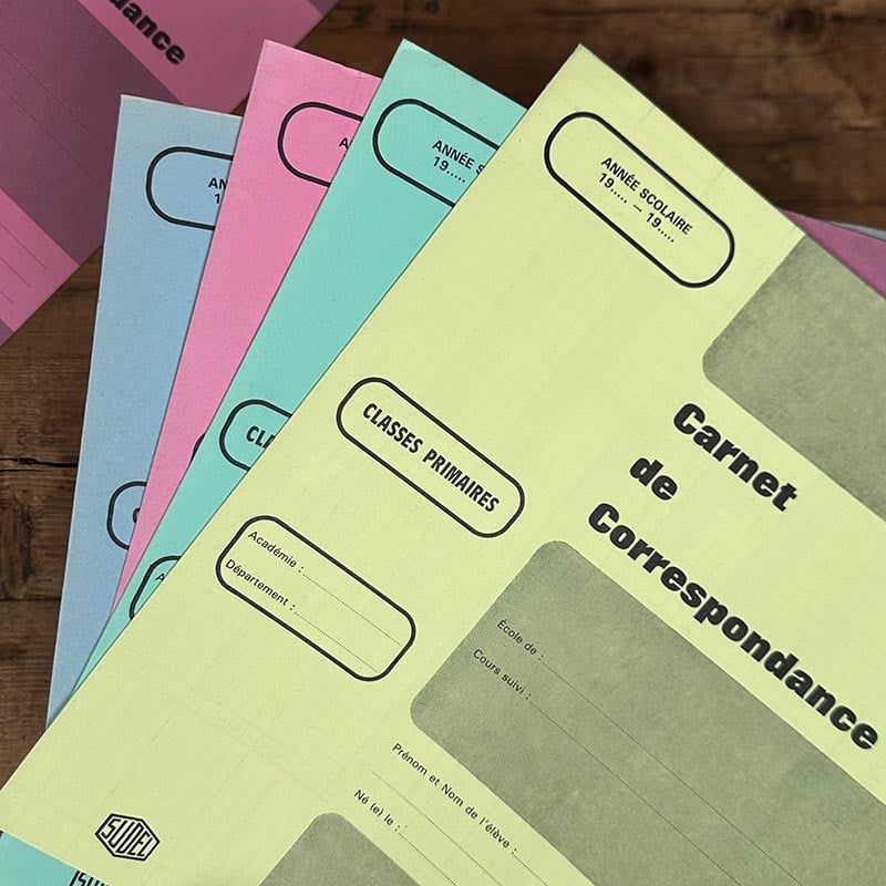 carnet de correspondance professeurs parents notes remarques 1970 1980 école collège lycée