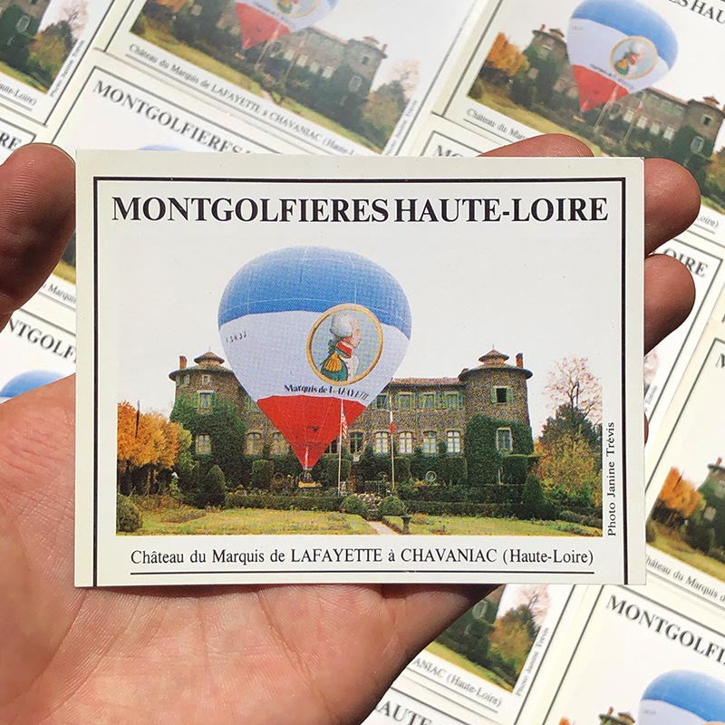 carte photo velay le puy les montgolfières de la haute loire 1995 ancienne ancien vintage