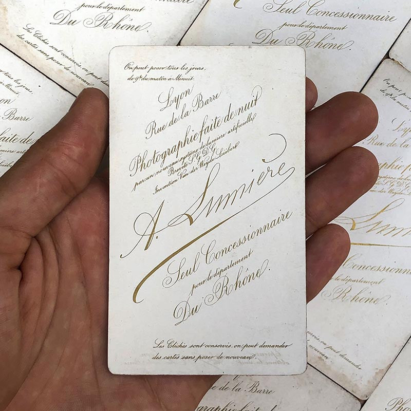 Photo card Antoine Lumière 1880