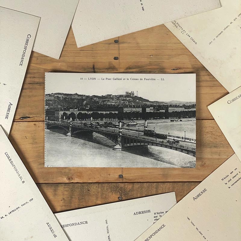 carte postale lyon ancienne lyonnaise noir et blanc 1900 1920 pont gallieni