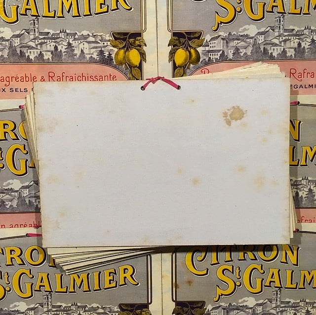 carton publicitaire ancien st galmier citronnade citron 1930 bistrot bar ravel frères codec