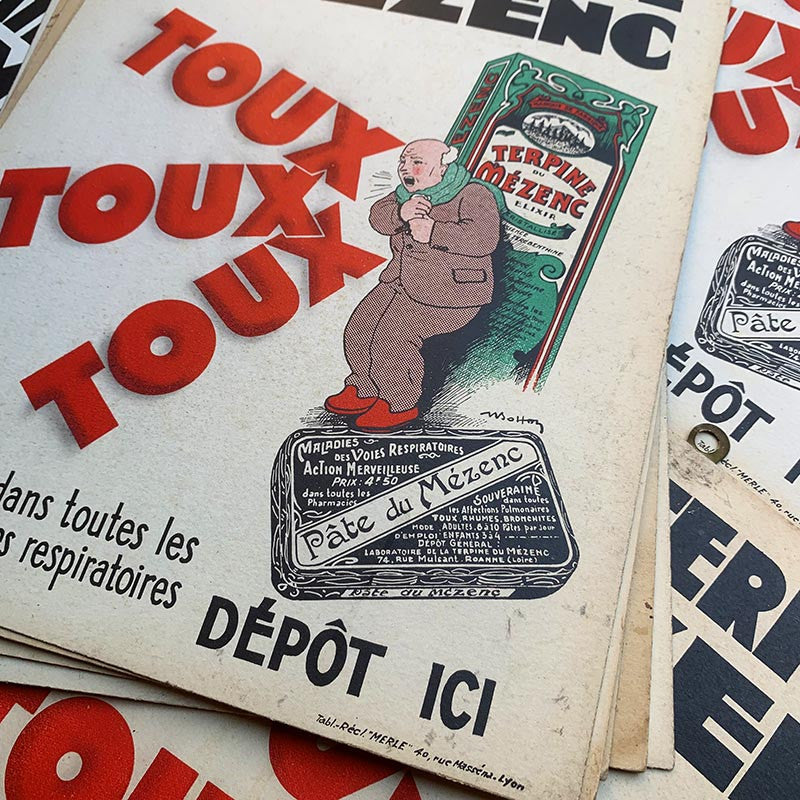Carton Publicitaire Pâte du Mézenc 1930