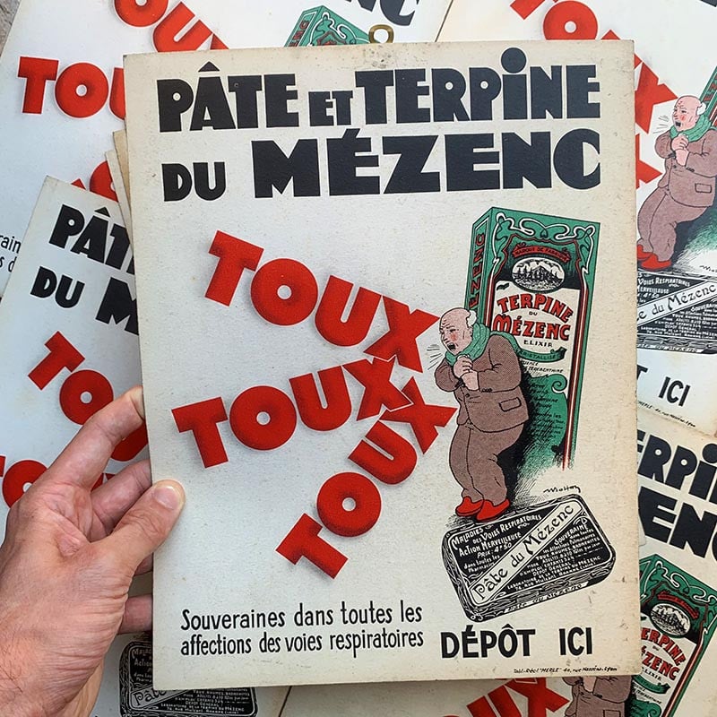 Carton Publicitaire Pâte du Mézenc 1930