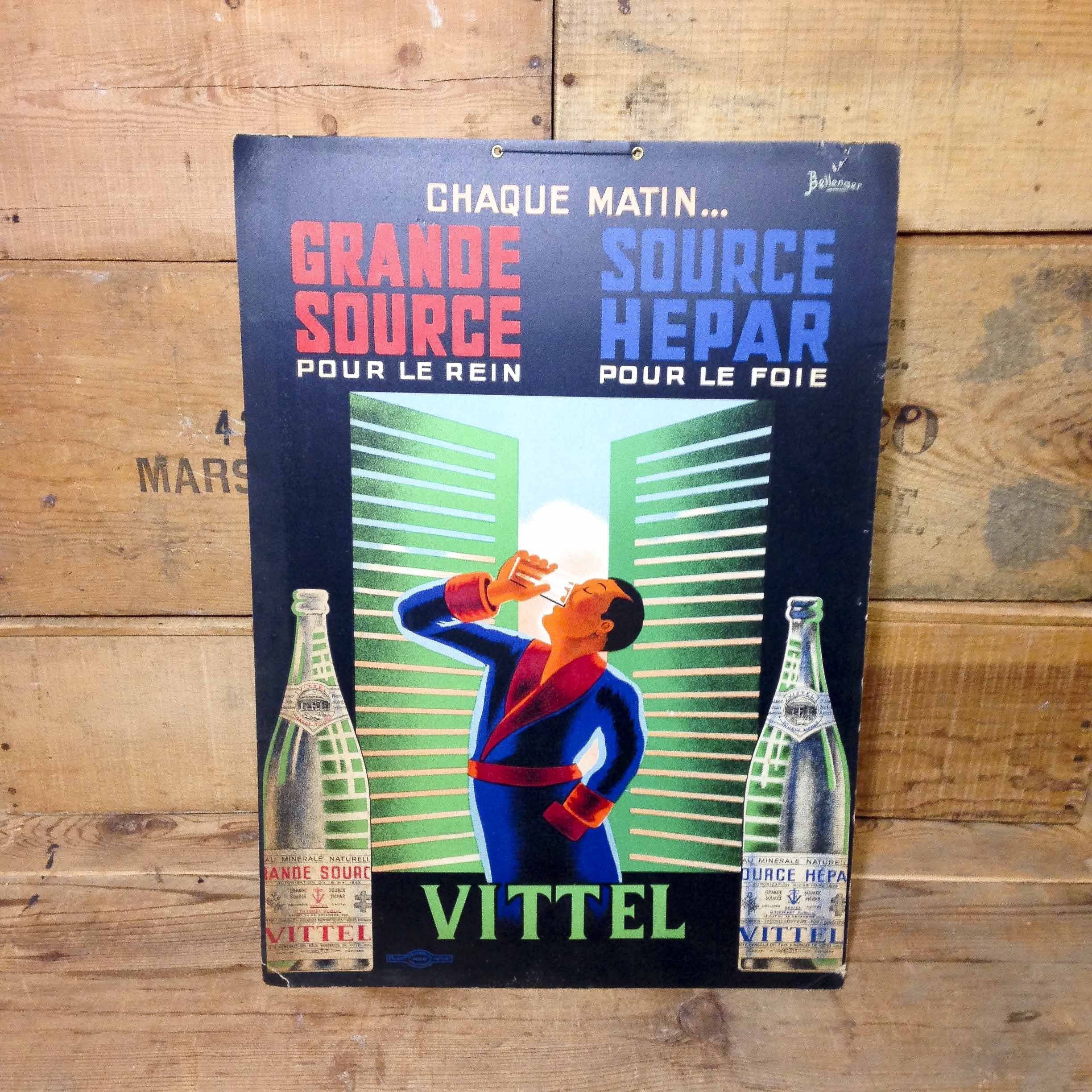 Carton Publicitaire Vittel 1930 N°1