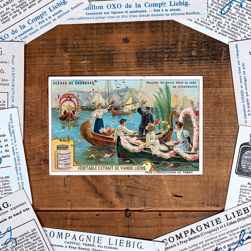 image chromo ancienne illustration vintage liebig extrait 1900 1890 1910 collection Fêtes Nuptiales