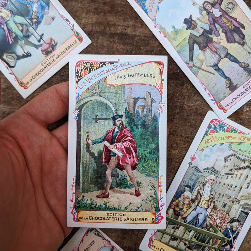 Chromo "Science" Chocolats d'Aiguebelle 1900