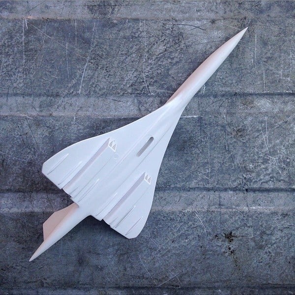 avion miniature airbus modèle réduit vintage plastique résine concorde 1980 air france supersonique